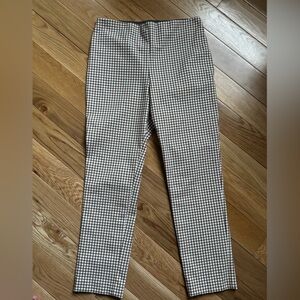 Theory Cropped Pants - Brown check